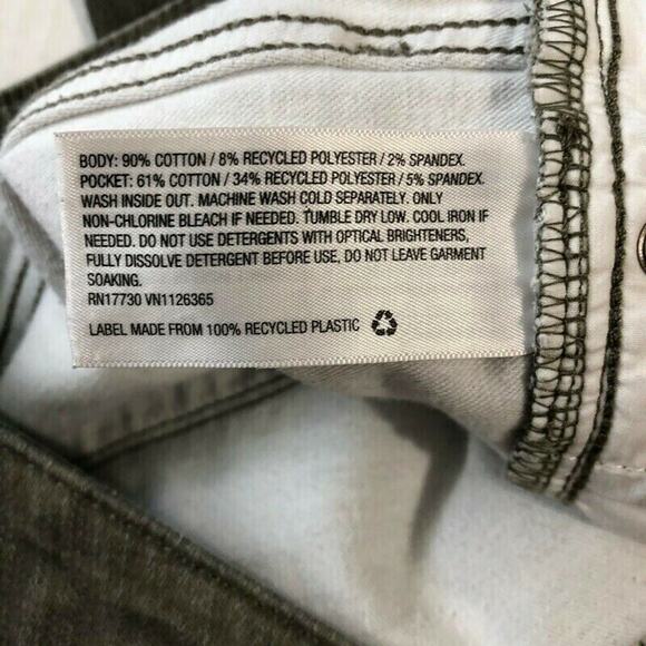 Universal Thread Womens Jeans Size 4 27R High Rise Skinny Green Camo Denim Jeans - Picture 7 of 8